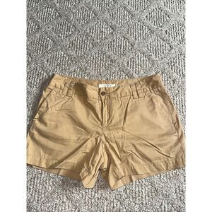Ann Taylor LOFT Women's Tan Beige Chino Mustard Orange Shorts‎ Size 4 - EUC